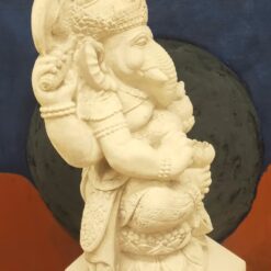 Ganesha patsas betonista, vaalea ganesha sisä- ja ulkokäyttöön 3