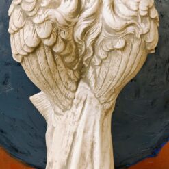 rauhanenkeli betonista enkelipatsas puutarhakoriste ulkokäyttöön 2