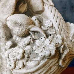 rauhanenkeli betonista enkelipatsas puutarhakoriste ulkokäyttöön 4