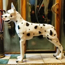 tanskandoggi patsas realistinen suuri koira koriste 2