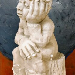 unelias pihatonttu betoninen puutarhakoriste ulos 3