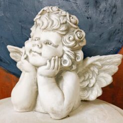 unelmaenkeli betonista enkelin rintakuva koriste puutarhaan 1