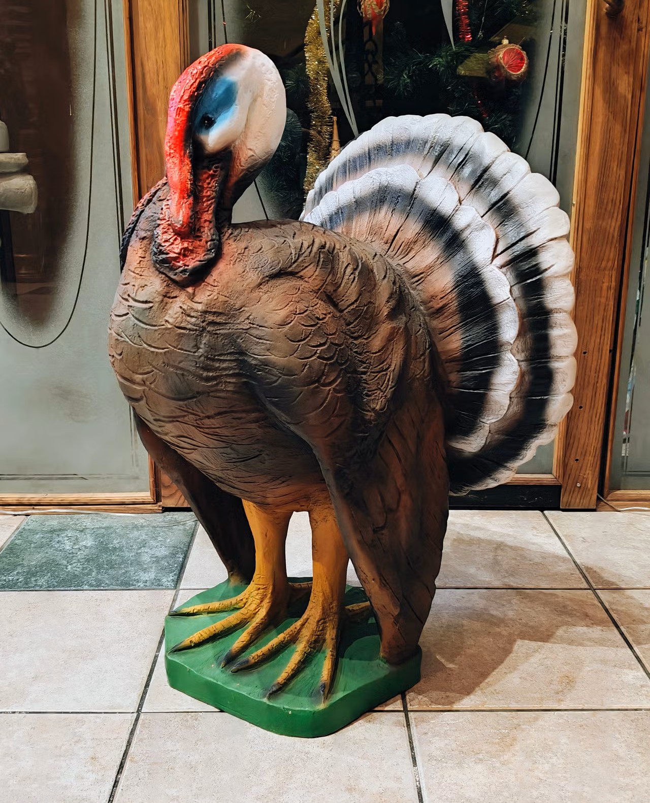 kalkkunapatsas säänkestävä realistinen puutarha patsas 1