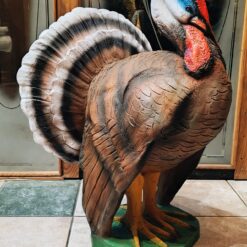 kalkkunapatsas säänkestävä realistinen puutarha patsas 2