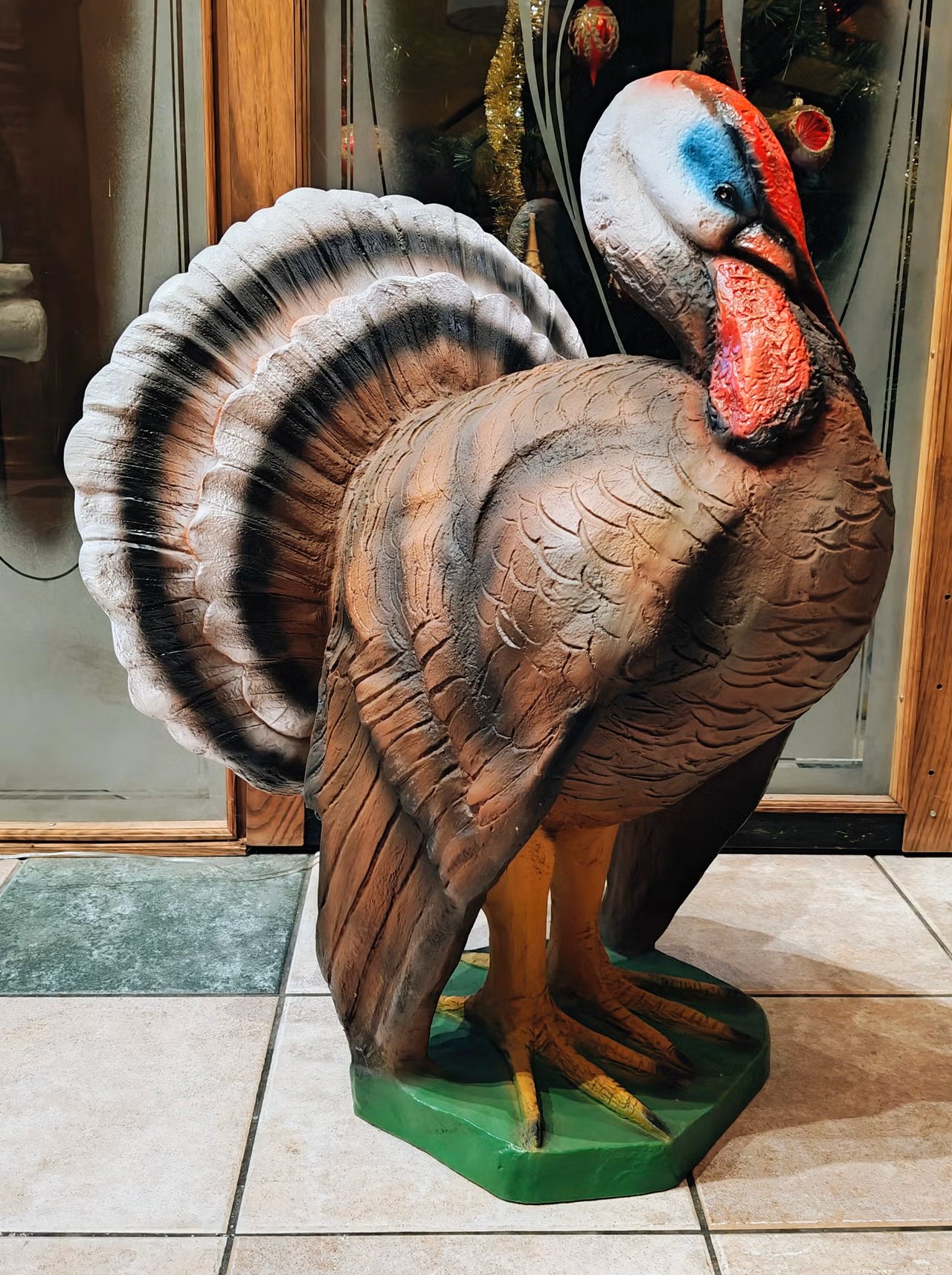 kalkkunapatsas säänkestävä realistinen puutarha patsas 2