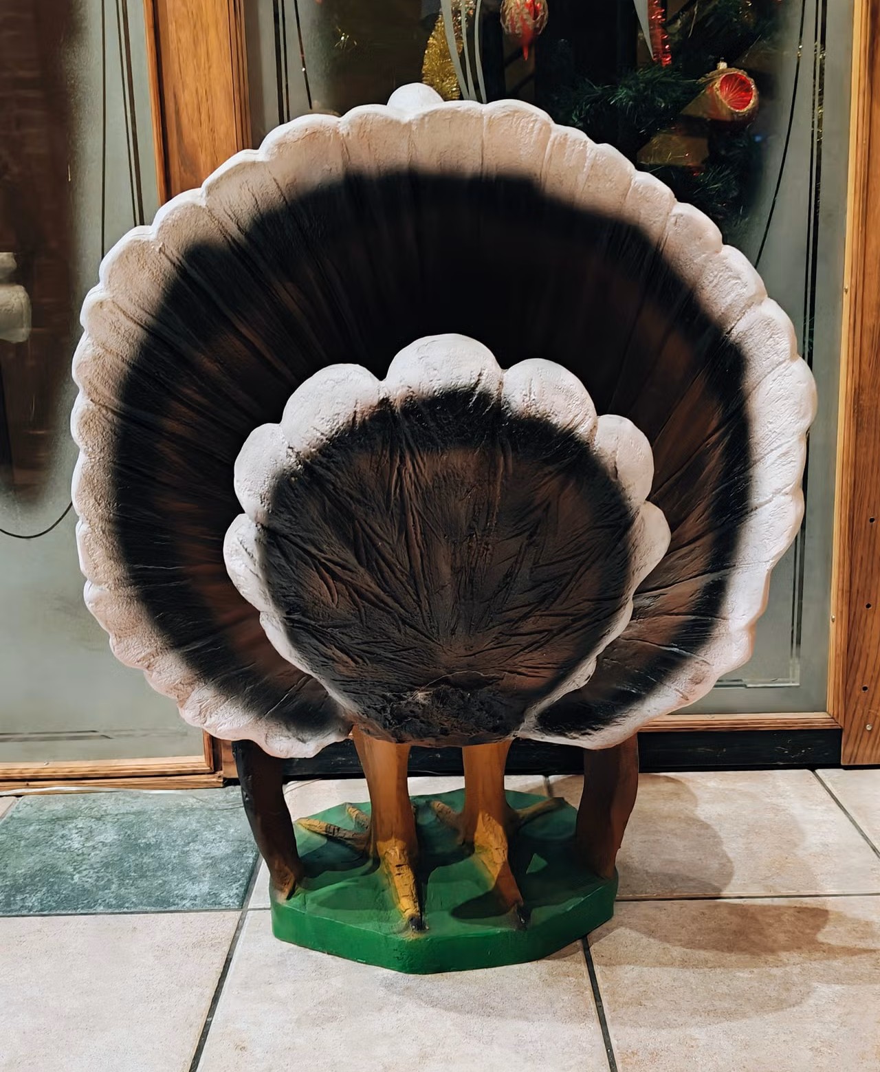 kalkkunapatsas säänkestävä realistinen puutarha patsas 4